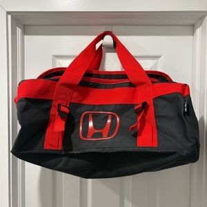 Honda Waterproof 35L Red and Black Men's Duffel Bag NWT